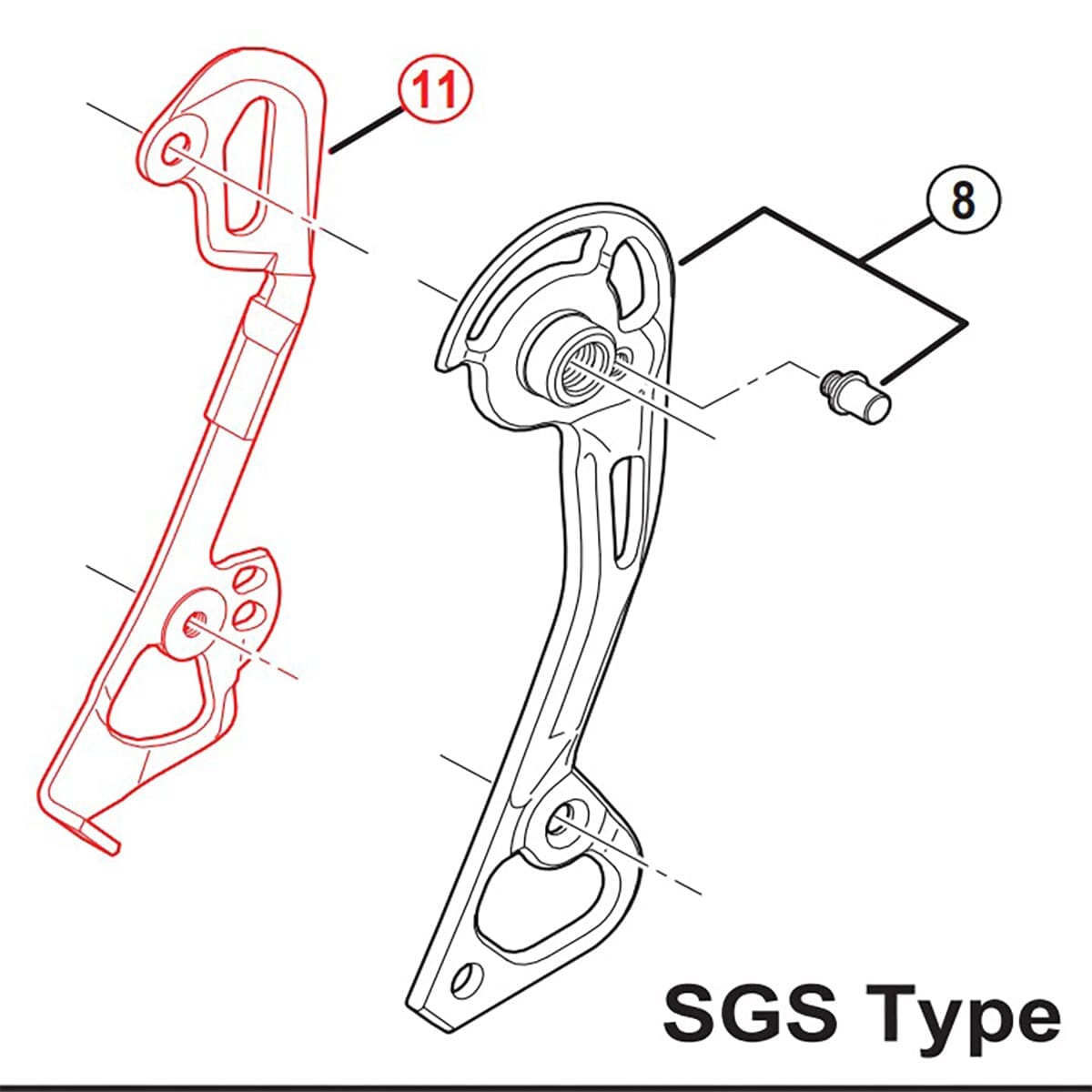 Gabbia Interna In Carbonio J&L Per Deragliatore Posteriore Shimano Ultegra 6800/6870 - 4g
