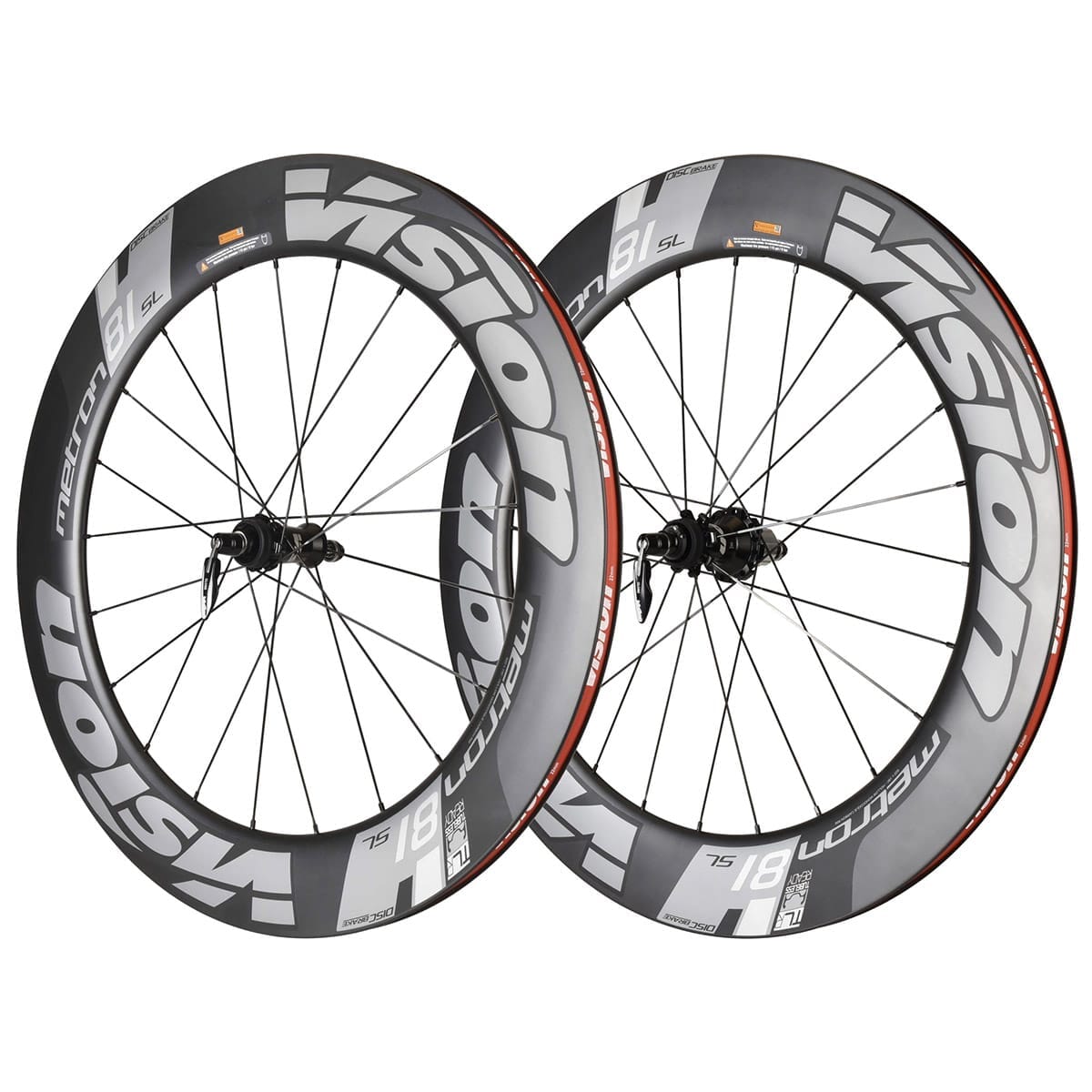 Roues Vision Team 35 Disc - Avant Et Arrière Center Lock - Pneu Route Aluminium - Confezione OEM