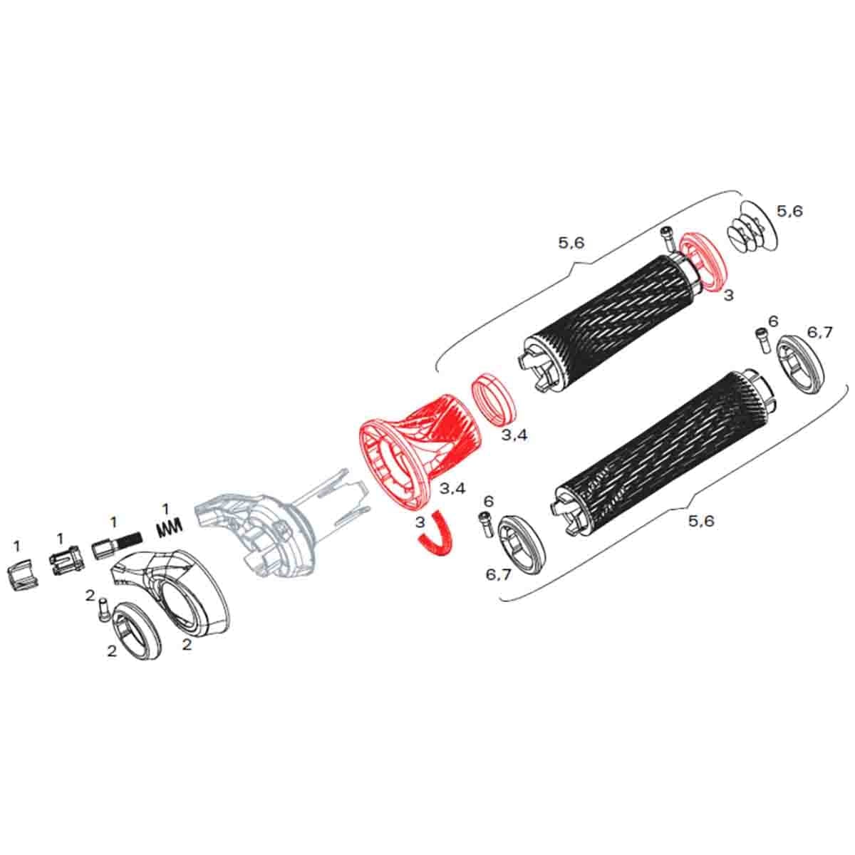 Kit Regolazione Cilindro SRAM Per Leva Trigger XX1 / X01 DH – 11.7015.059.000