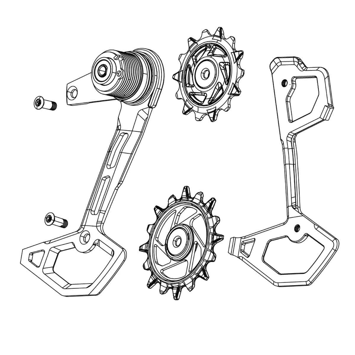 SRAM Kit di Viti Full Mount per Deragliatore Posteriore XX Eagle - AXS SRAM Kit di Viti Full Mount per Deragliatore Posteriore XX Eagle - AXS