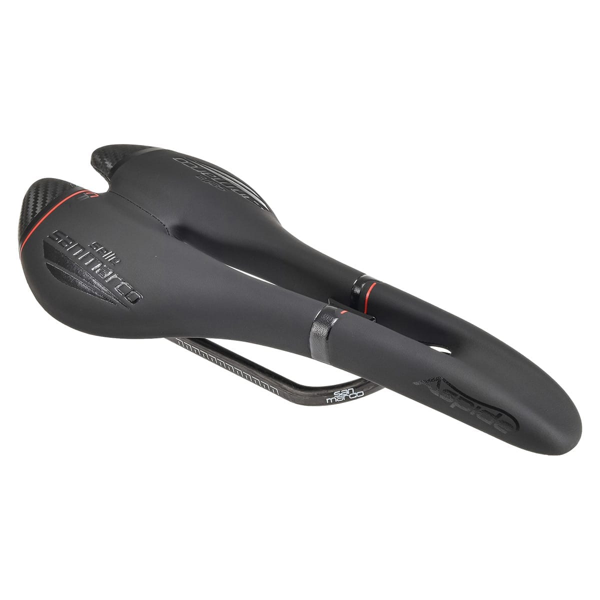 Sella Bici Carbonio Sella Stretta In Carbonio Selle San Marco Aspide - Per Bici Da Corsa, Strada E Ciclocross, Bianca Coprisedili Sparco