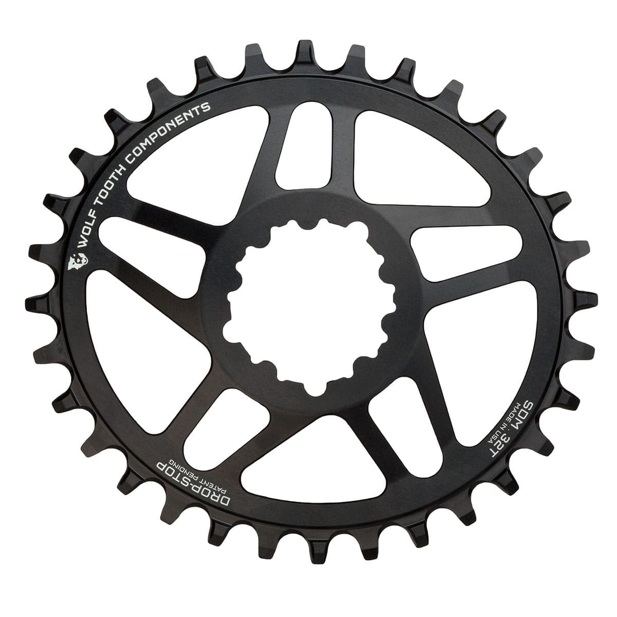 Wolf Tooth Components Corona A Montaggio Diretto Per SRAM – 8 Bulloni, Offset 6mm, Profilo Drop-Stop Per Catena 9-12 Velocità