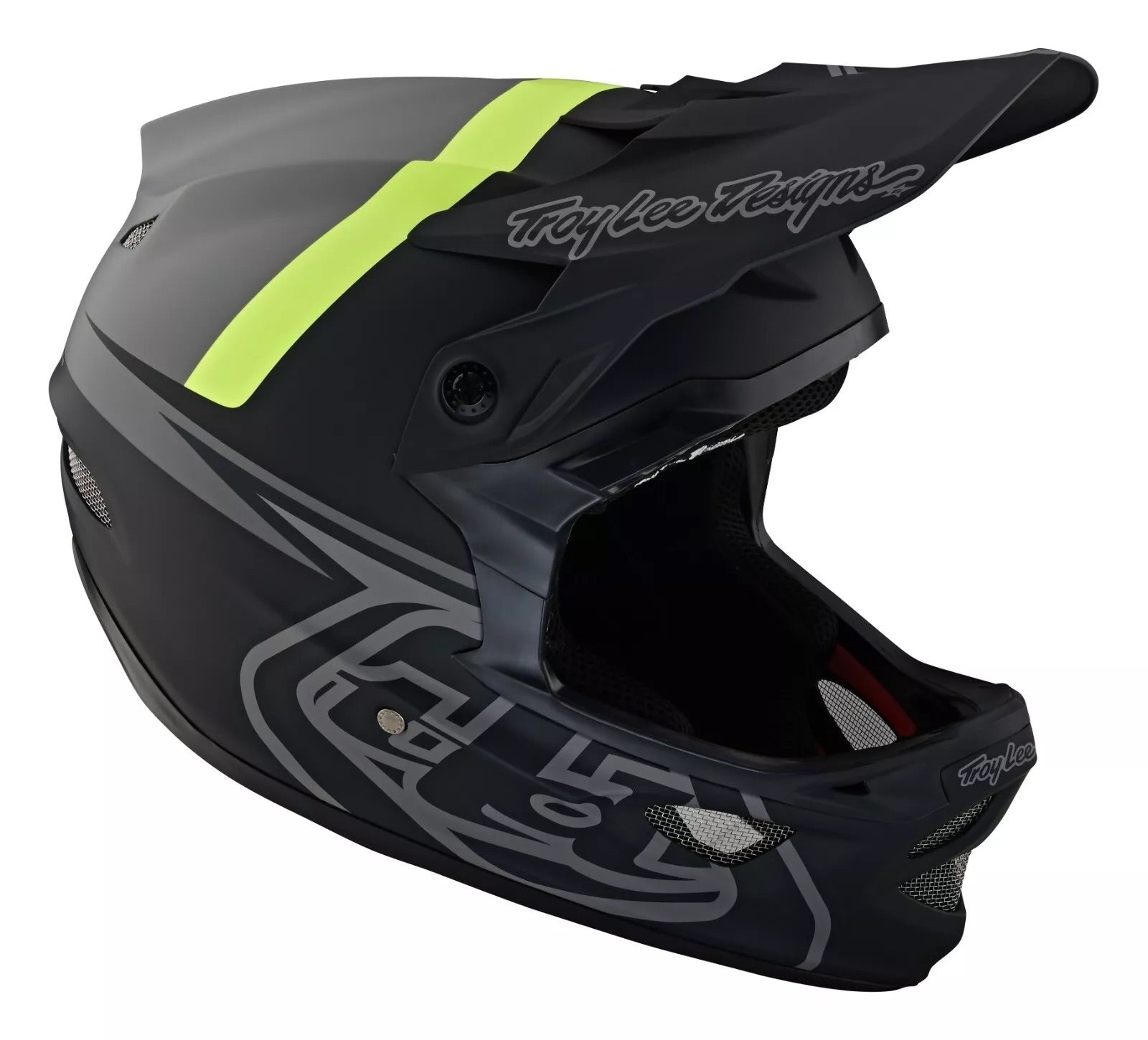 Troy Lee Designs D3 Fiberlite Helm – Für BMX, MTB, DH, Slant Red, Größe L
